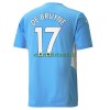 Maillot de Supporter Manchester City Kevin De Bruyne 17 Domicile 2021-22 Pour Homme